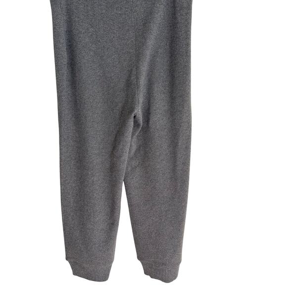 Henri Bendel New York Pull-on Drawstring Pants Silk Cashmere SZM Wide Leg Grey - Picture 2 of 9